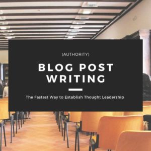 Blog Post Writing (Authority)